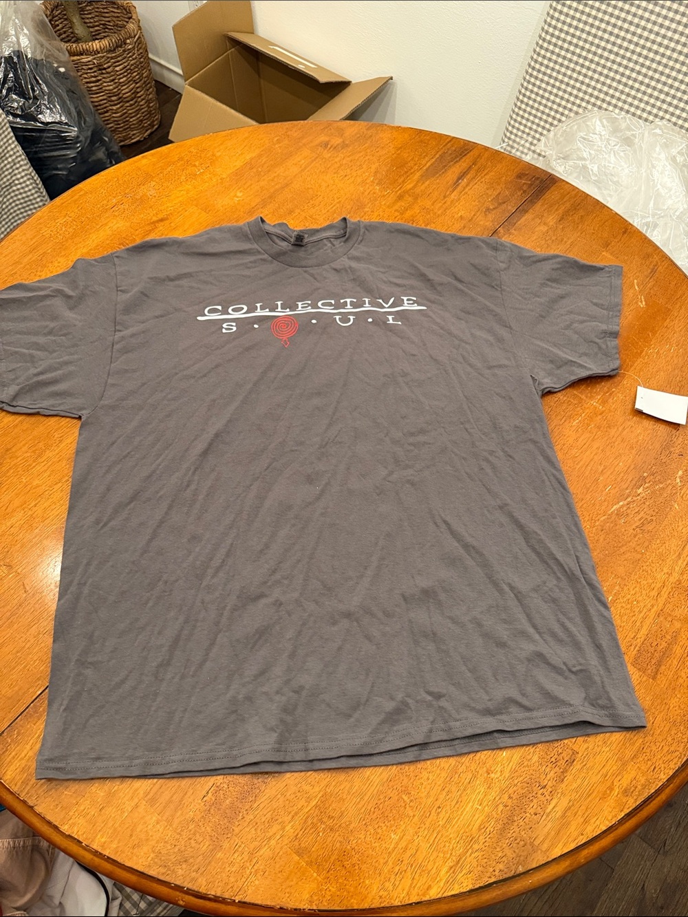 Men's Graphic T‑Shirt — Charcoal Gray xxl Collective Soul